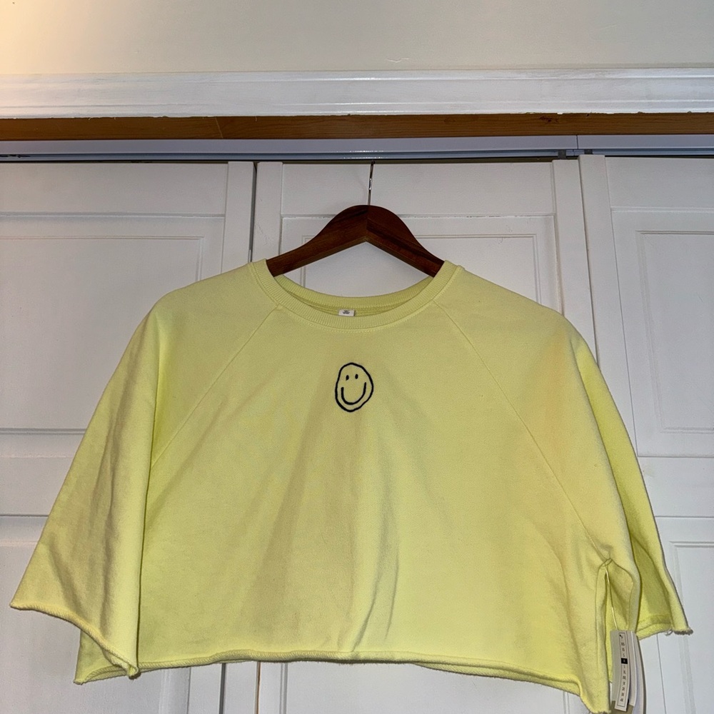 Yellow crop top